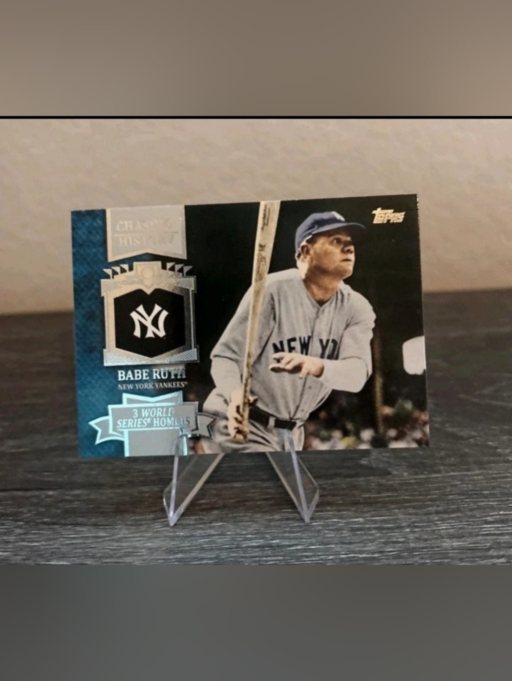 2013 Topps Mini Chasing History #MCH-14 BABE RUTH Yankees Online Exclusive